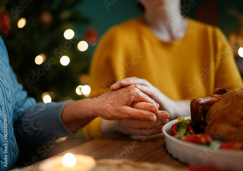 family celebrating Christmas