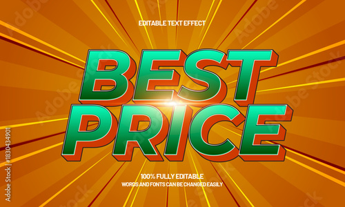 best price editable text effect