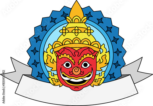 single illustration of a Thai giant logo