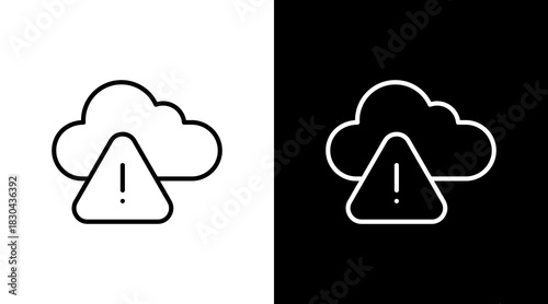 Access Denied White Icon Set Design