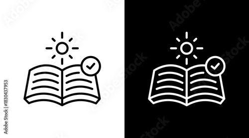 Wisdom White Icon Set Design