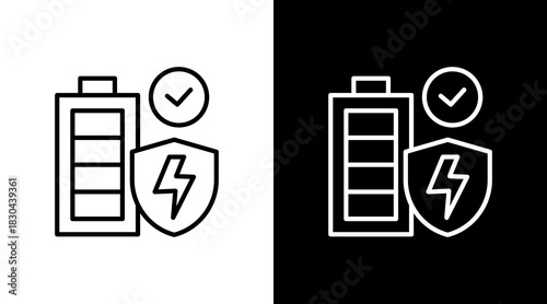 Power Reliability Icon Set Multiple Style Collection