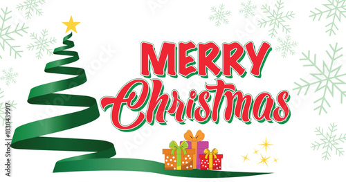 christmas, merry, holiday, xmas, celebration, festive, winter, season, greeting, card, banner, design, background, decoration, tree, gifts, presents, snow, snowflake, december, event, cheerful, joy, h