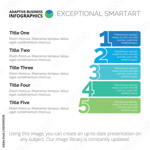 Five Points Diagram Template