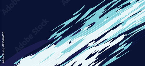 Abstract geometric ice car livery wrap background vector design blue rebel grunge flame, lightning, thunder, claw art racing speed , pattern spikes arrow dragon sporty esport gaming banner