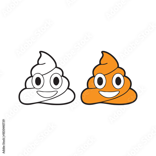Cute poop icon