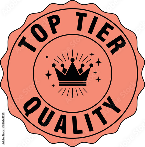 Top tier quality crown emblem