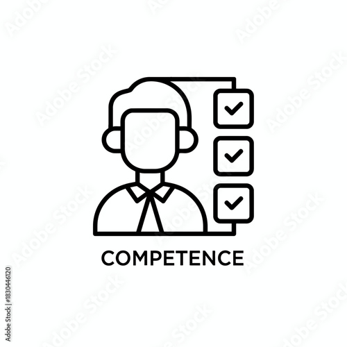 Competence, Ability, Skill, Qualification and Expertise - Icons and Graphics