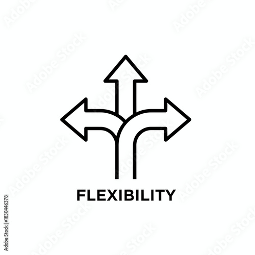 Flexibility Illustration for Business & Decisions Green Screen Ready - Diverse Paths Ahead