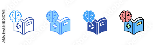 Neurological Icon, Multi Styles Icon Set