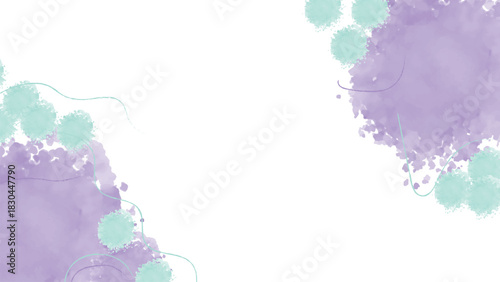 Soft Watercolor Splashes Background