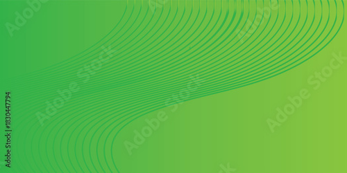 Latar belakang Gradien garis hijau dan kuning, informasi nano siber, gambar abstrak. eps 12