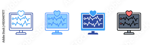 Pulse Icon, Multi Styles Icon Set
