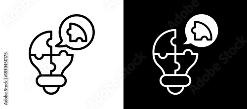 Solution whiteblack icon