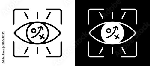 Vision whiteblack icon