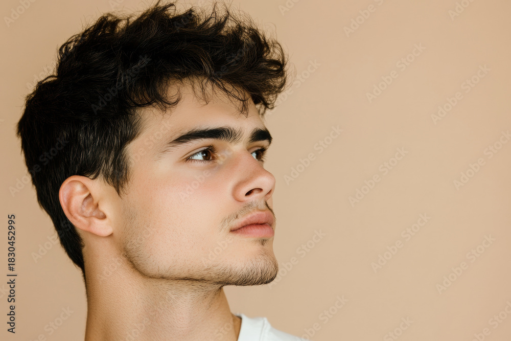 Fototapeta premium Young Man Profile Portrait