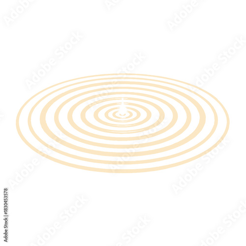 Concentric Circles on a White Background