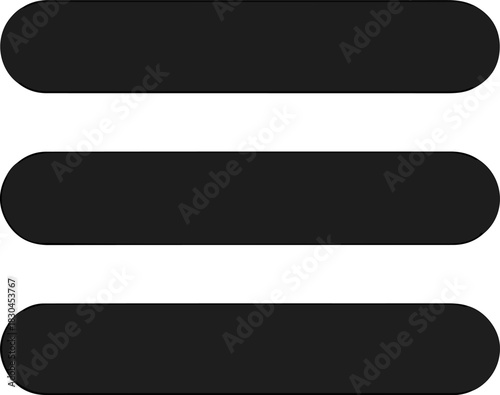 Hamburger Menu Icon A Simple, Universal Symbol Representing Navigation and Options for Websites and Apps, Creating a Seamless User Experience for All Users