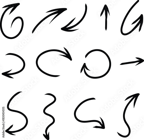 illustration of a directional arrow