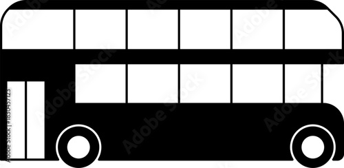 Bus icon. Vector illustration of tourist bus icon. Travel bus logo design. City bus icon design template isolated. Black School Bus Silhouette. PNG, JPG