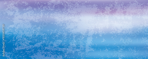 Blue Frost Background, Closeup Frozen Winter Window Pane Coated Shiny Icy Frost Patterns, Extreme North Low Temperature, Natural Ice Pattern on a Frosty Glass