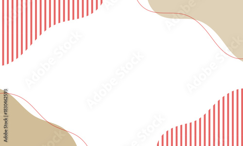 流体ウェーブのシンプルな背景フレーム（和・お正月）