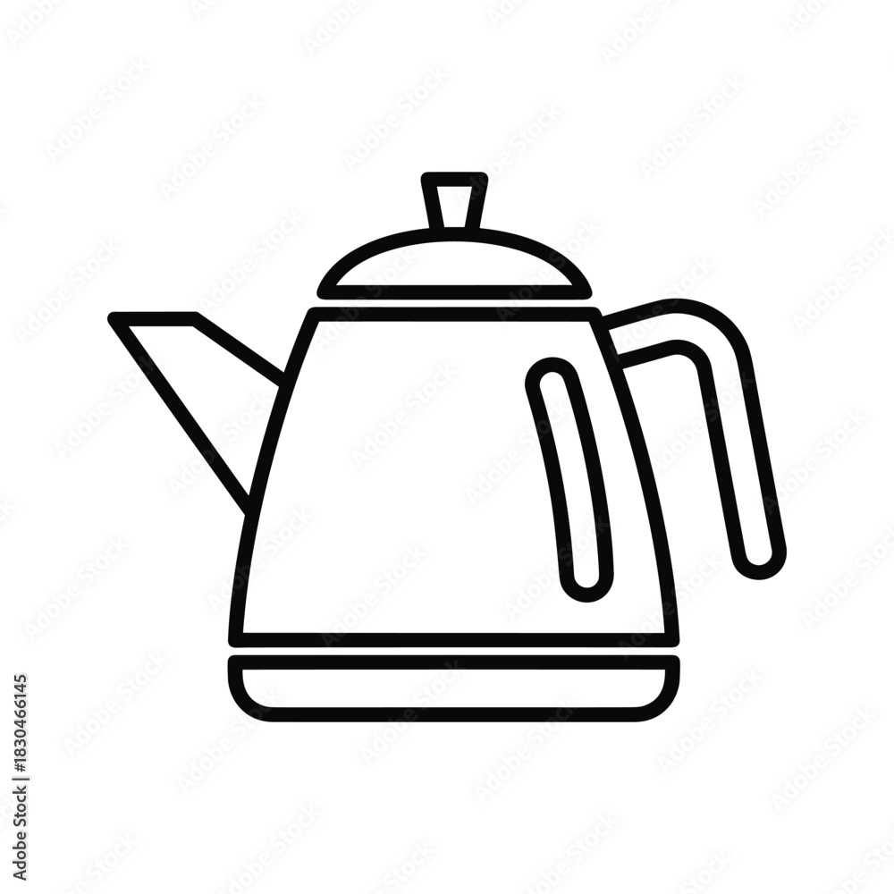 Obraz premium Kettle Icon Outline
