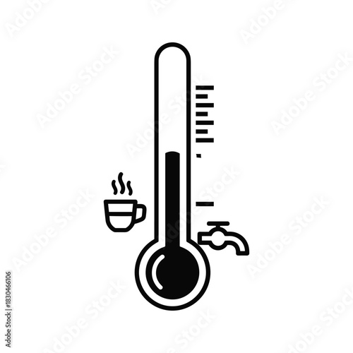 Thermometer for Hot Water Dispensing and Temperature Control