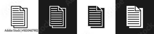 Article Line N Glyph Style In White And Black Background