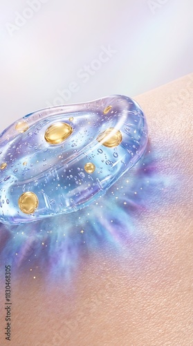 A close-up view of skincare...