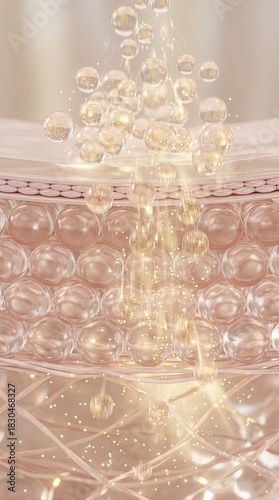 Microscopic depiction of sk...