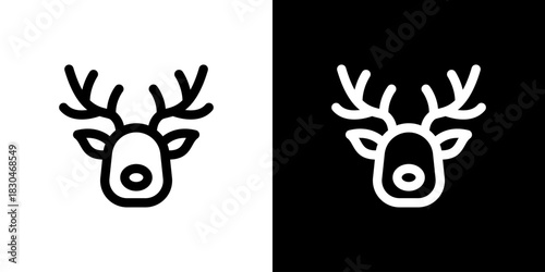 トナカイ・鹿のアイコン
