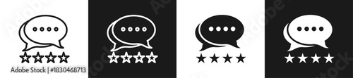 Review Line N Glyph Style In White And Black Background