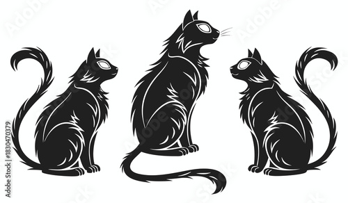 Vector illustration a black and white closeup of the letter m in a simple, sansserif font