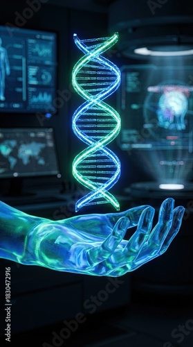 A futuristic representation...