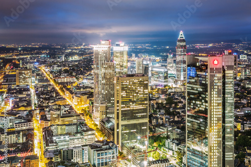 Wallpaper Mural Cityscape at night from high point, Frankfurt, Germany Torontodigital.ca