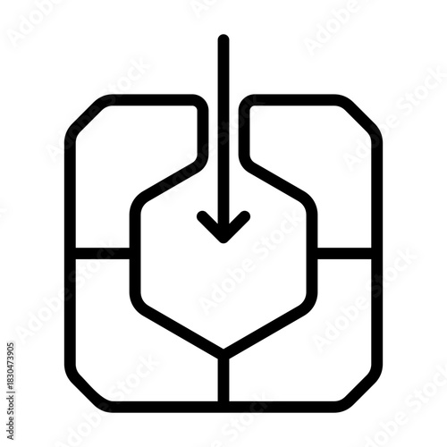 Molding Icon - Black Outline