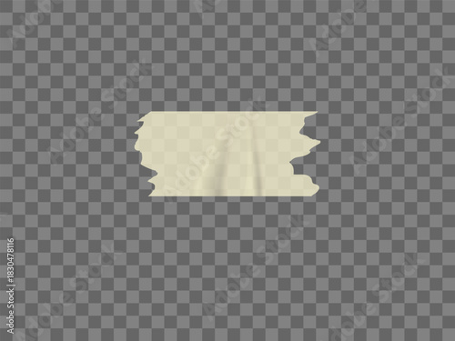 Vector transparent adhesive tape. Adhesive strip. Vector torn pieces of masking tape