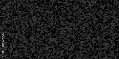 Abstract geometric wall tile and metal cube background triangle wallpaper. Seamless geometric pattern low polygon backdrop background. Gray diamond overlap polygonal background.	