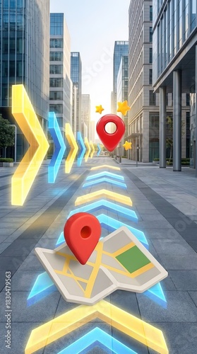 Modern urban architecture t...