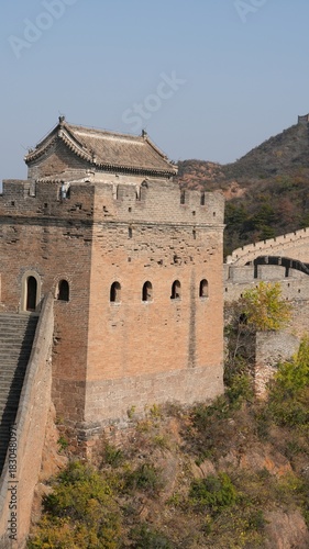 The great walls view which is located in Jinshan mountains in China 