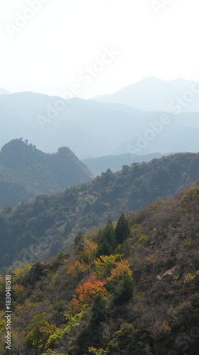 The great walls view which is located in Jinshan mountains in China 