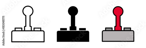 Joystick icon usually depicted as a hand-held gaming controller with a stick, symbolizing video games, gaming, or control interfaces.