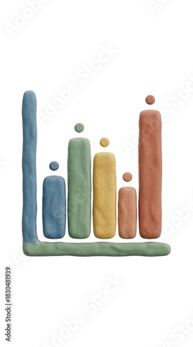 A colorful graph stands as ...