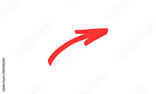 Red arrow pointing right for direction or navigation guidance