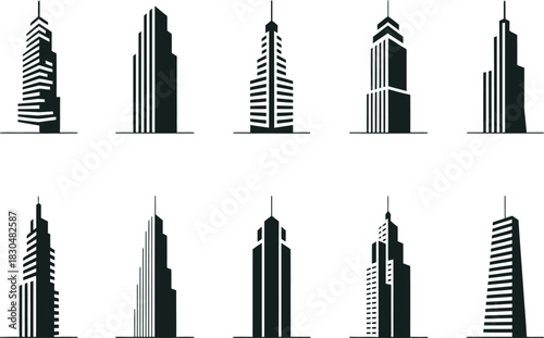 Building icons set