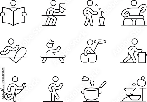 Activity icon set