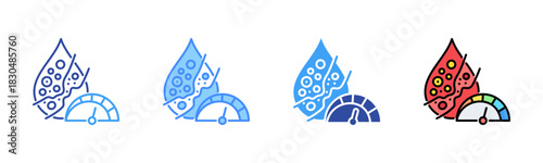 Cholesterol Icon, Multi Styles Icon Set