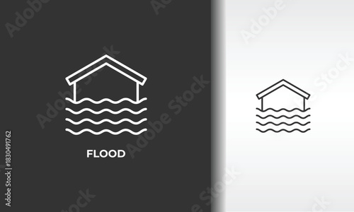 Flood Vector, Icon Or Logo Sign Isolated Symbol Illustration
