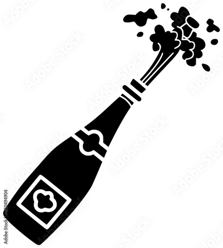wine illustration champagne silhouette alcohol logo drink icon glass outline party bottle bar beverage celebration background holiday celebrate event shape adults vector graphic background